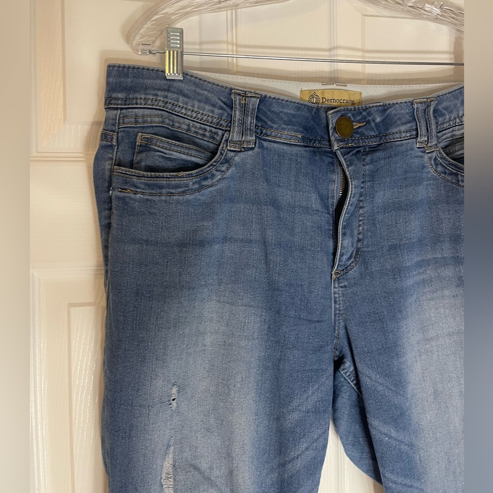 DEMOCRACY "Ab" technology Classic Skinny Blue Denim Jeans Size 14 - Picture 4 of 7